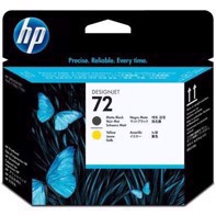 HP 72 Matte Black and Yellow Skrivhuvud | C9384A