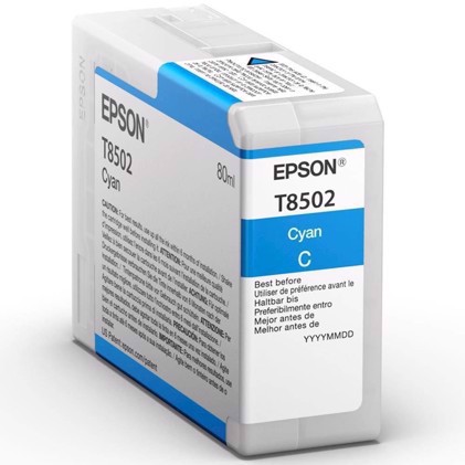 Epson Cyan 80 ml bläckpatron T8502 - Epson SureColor P800