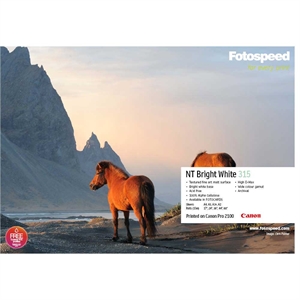 Fotospeed Natural Textured Bright White 315 g/m² - Fotocards 5x5", 25 ark