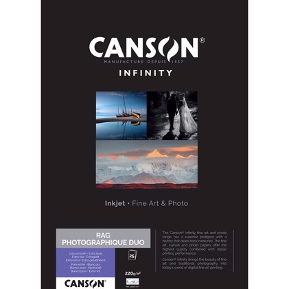 Canson Rag Photographique Duo 220 g A3+, 25 ark