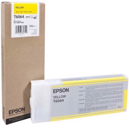 Epson Yellow 220 ml bläckpatron T6064