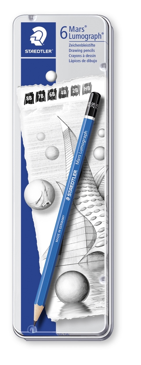 Staedtler Pencil Mars Lumograph ass (6)