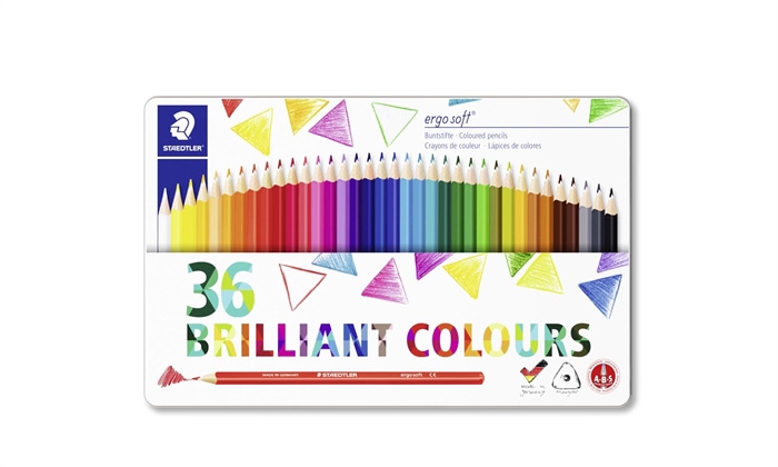 Staedtler Färgpenna Ergosoft ass (36)