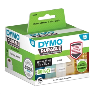 Dymo LabelWriter Hållbara etiketter 25x89mm. Rulle med 700 etiketter