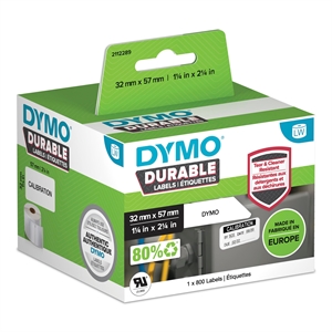 Dymo LabelWriter Slitstark medium etikett för flera ändamål 57 mm x 32 mm