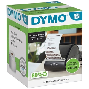 Dymo LabelWriter 102mmX210mm DHL-etiketter 1 rulle med 140 etiketter