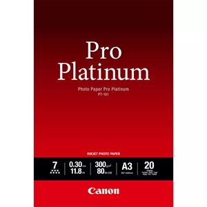 Canon Photo Paper Pro Platinum 300g/m² - A3, 20 ark