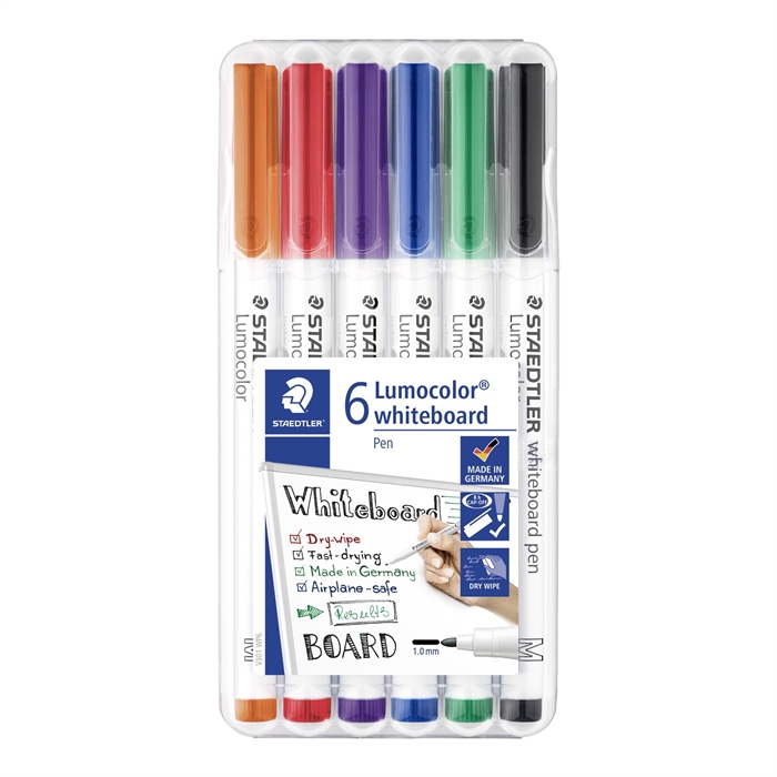 Staedtler WB Marker Lumocolor rund 1mm rumpa (6)