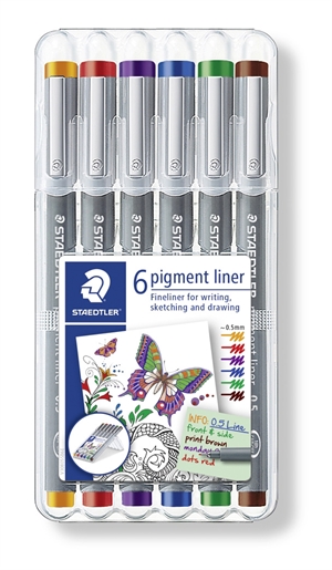 Staedtler Fineliner pigment liner 0,5 mm ass (6)