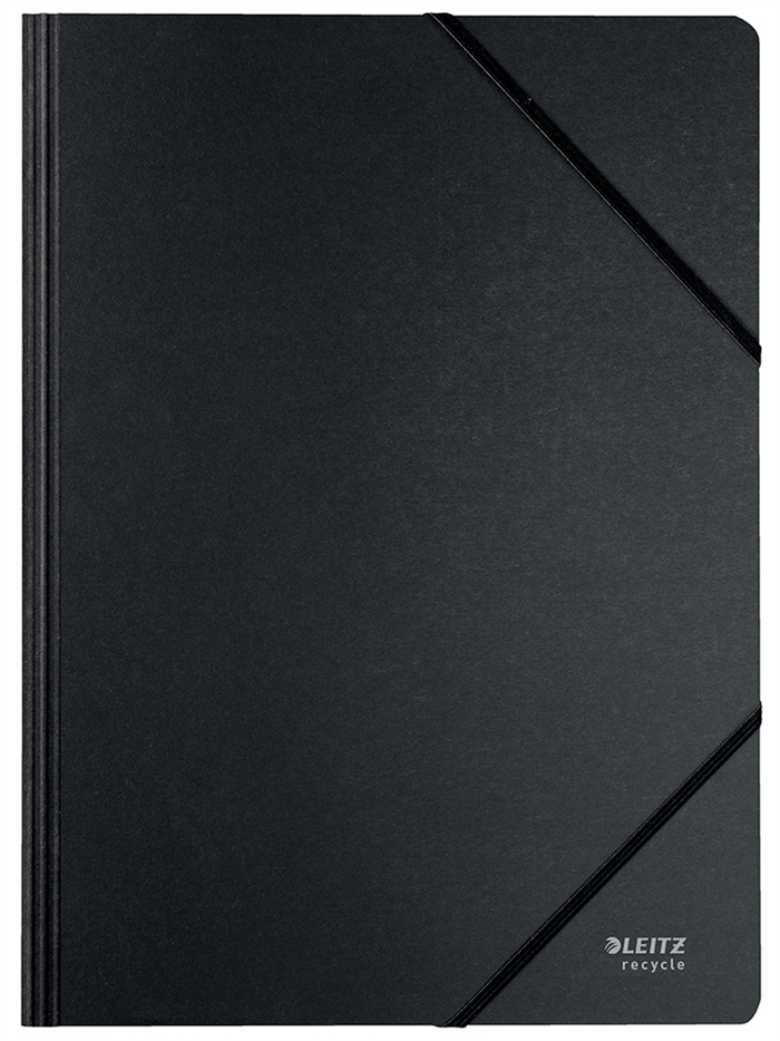 Leitz Elastisk mapp återvinningspapper A4 svart