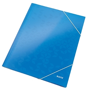 Leitz 3-faldig elastisk folder WOW A4 blå
