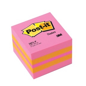 3M Post-it Notes 51x51 mini kubblock rosa