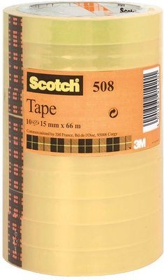 3M Tape Scotch 508 15mmx66m torn klar (10)