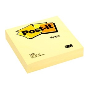 3M Post-it Notes 100x100 gul