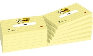 3M Post-It Notes 76x127 fodrad gul 635CU