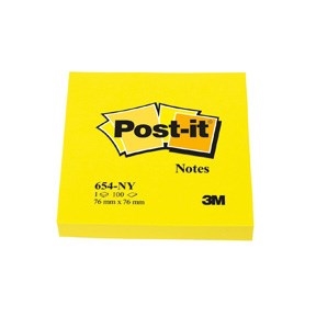 3M Post-it Notes 76x76 neongult