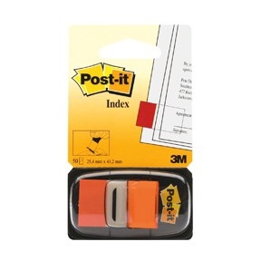 3M Post-it Index-flikar 25,4x43,2 orange