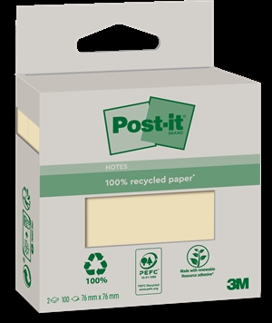 3M Post-it Canary Yellow 76x76 Recycle (2)