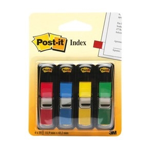 3M Post-it Indexflikar 11,9x43,1 ass. färger (4)