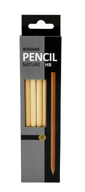 Büngers Pencil naturfärgad HB (12)