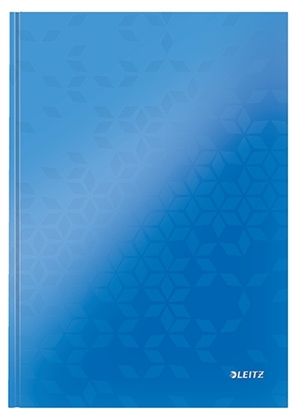 Leitz Notebook WOW u/H A4 linne 80 ark 90g blå