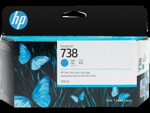 HP 738 130 ml Cyan DesignJet Ink Cartridge
