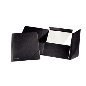 Esselte Elastisk folder 3-faldig A4 svart