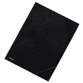Esselte Elastisk folder 3-faldig A3 svart