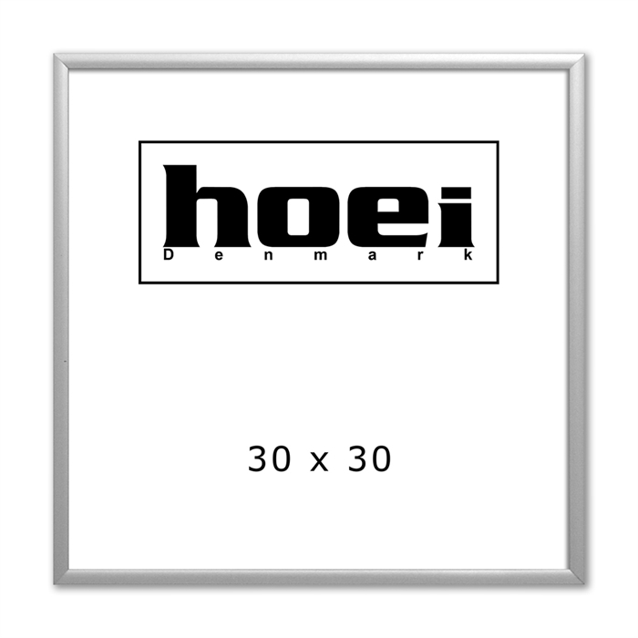 Silver Aluminiumram - 30 x 30 cm