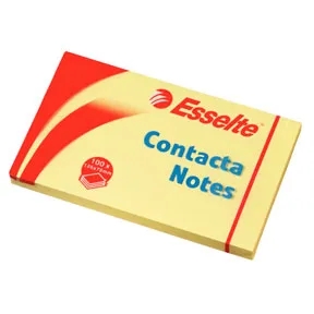 Esselte Contacta Notes 75x125 mm gul