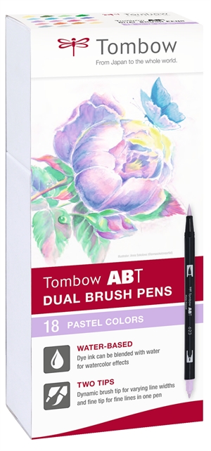 Tombow Marker ABT Dual Brush 18P-5 Pastell (18)