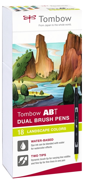 Tombow Marker ABT Dual Brush 18P-6 Landskapskartong (18)