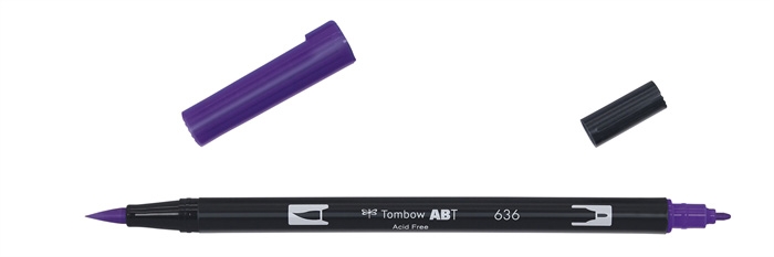 Tombow Marker ABT Dual Brush 636 imperial lila