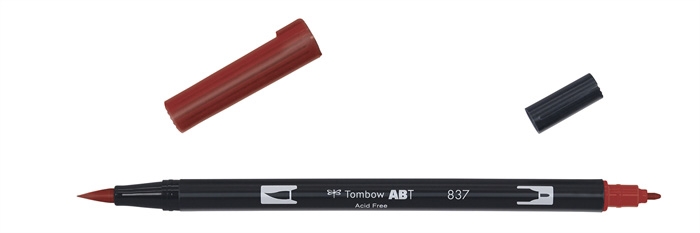 Tombow Marker ABT Dual Brush 837 red