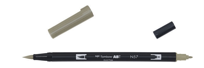 Tombow Marker ABT Dual Brush N57 grey 5