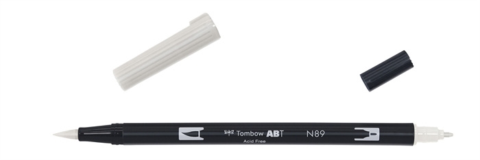 Tombow Marker ABT Dual Brush N89 grey 1
