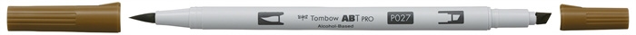 Tombow Marker alkohol ABT PRO Dual Brush 027 mörk ockra