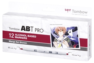 Tombow Marker alkohol ABT PRO Dual Brush 12P-5 Manga set (12)