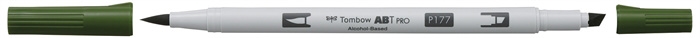 Tombow Marker alkohol ABT PRO Dual Brush 177 mörk jade