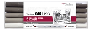 Tombow Marker alkohol ABT PRO Dual Brush 5P-3 grey (5)