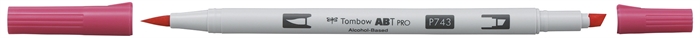 Tombow Marker alkohol ABT PRO Dual Brush 743 hot pink