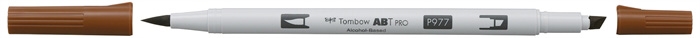 Tombow Marker alkohol ABT PRO Dual Brush 977 sadelbrun
