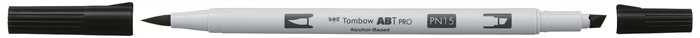 Tombow Marker alkohol ABT PRO Dual Brush N15 black