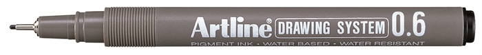 Artline Drawing System 0,6 svart