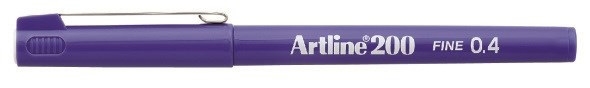 Artline Fineliner 200 Fine 0,4 blå