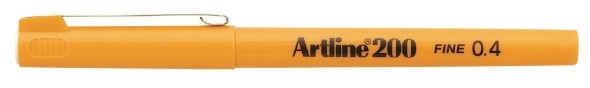 Artline Fineliner 200 Fine 0,4 gul