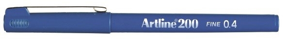Artline Fineliner 200 Fine 0,4 kungsblå