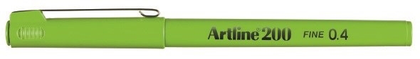 Artline Fineliner 200 Fin 0,4 limegrön