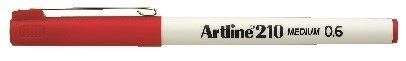 Artline Fineliner 210 M 0,6 röd