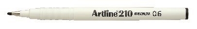 Artline Fineliner 210 M 0,6 svart